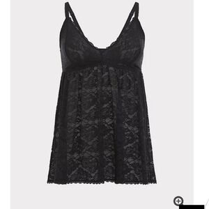 🆕BLACK LACE BABYDOLL - PLUS SIZE